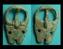 Buckle, Baldric, Plain Loop with fixed triangular plate, 4th Century AD